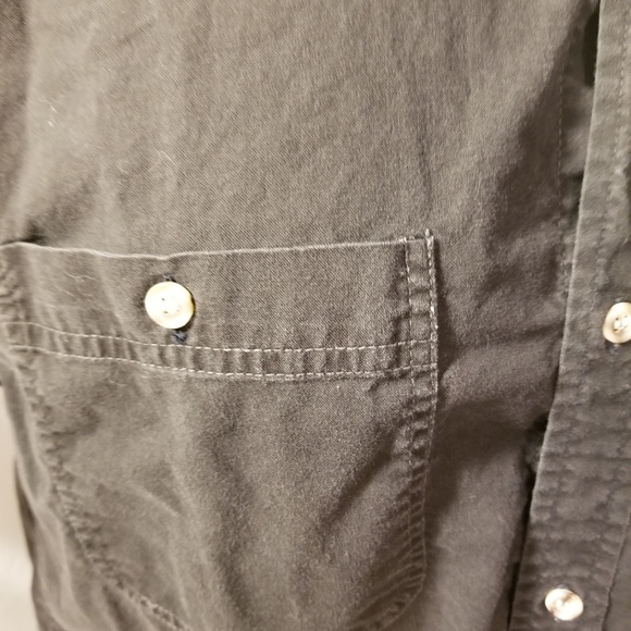 Mens Black Short Sleeve Shirt Large - Picture 2 of 5